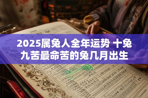 2025属兔人全年运势 十兔九苦最命苦的兔几月出生