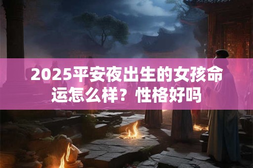 2025平安夜出生的女孩命运怎么样？性格好吗