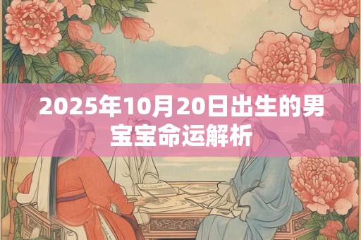 2025年10月20日出生的男宝宝命运解析