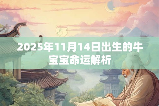 2025年11月14日出生的牛宝宝命运解析