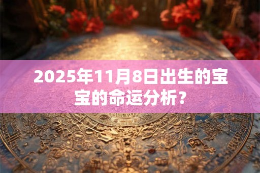 详细阅读:2025年11月8日出生的宝宝的命运分析? 2025年11月8日出生的宝宝的命运分析?