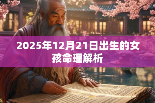 2025年12月21日出生的女孩命理解析