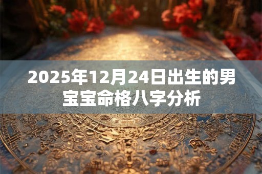 2025年12月24日出生的男宝宝命格八字分析