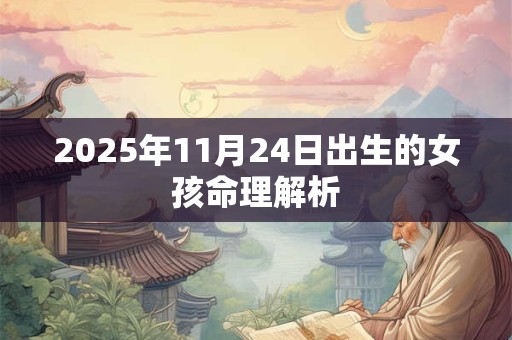 2025年11月24日出生的女孩命理解析