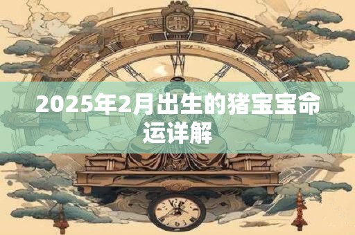 2025年2月出生的猪宝宝命运详解