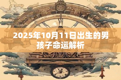 2025年10月11日出生的男孩子命运解析