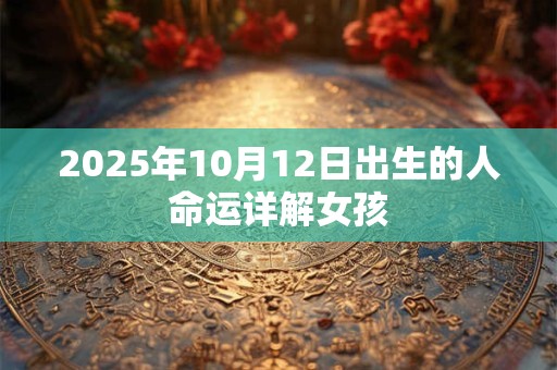 2025年10月12日出生的人命运详解女孩
