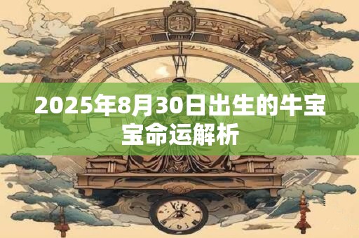 2025年8月30日出生的牛宝宝命运解析