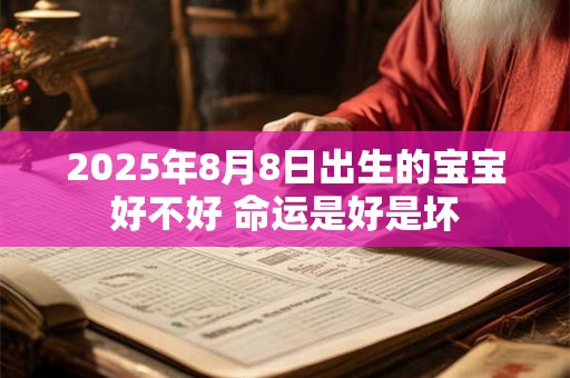 2025年8月8日出生的宝宝好不好 命运是好是坏