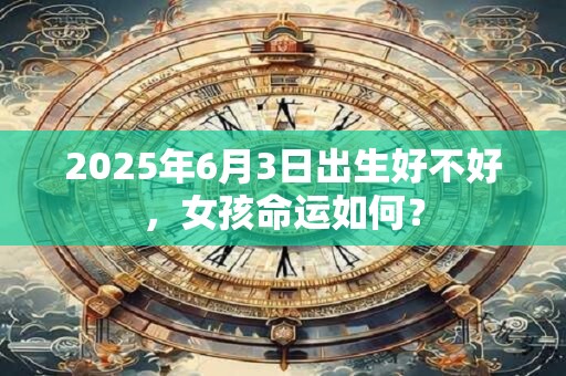 2025年6月3日出生好不好，女孩命运如何？