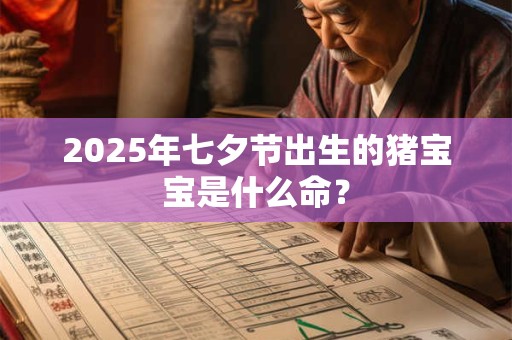 2025年七夕节出生的猪宝宝是什么命？