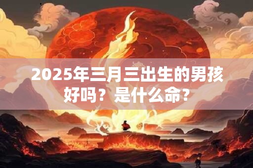 2025年三月三出生的男孩好吗？是什么命？