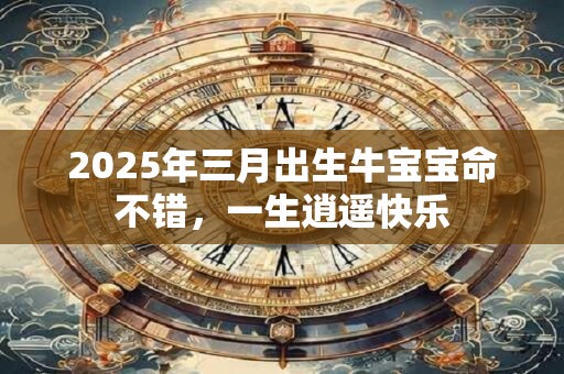 2025年三月出生牛宝宝命不错，一生逍遥快乐