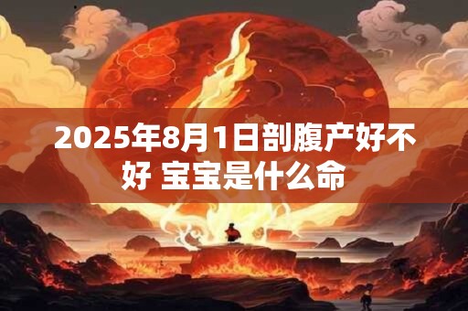 2025年8月1日剖腹产好不好 宝宝是什么命