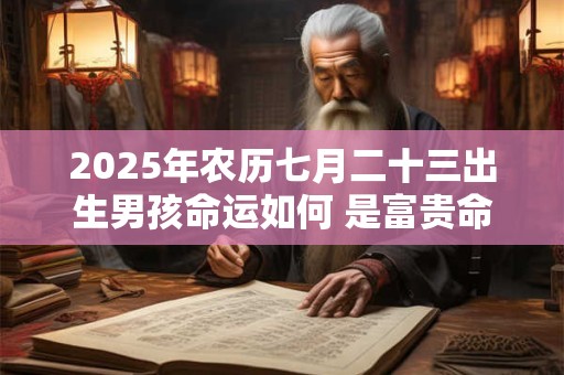 2025年农历七月二十三出生男孩命运如何 是富贵命吗
