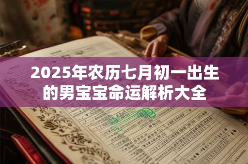 2025年农历七月初一出生的男宝宝命运解析大全