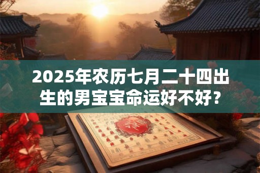 2025年农历七月二十四出生的男宝宝命运好不好？