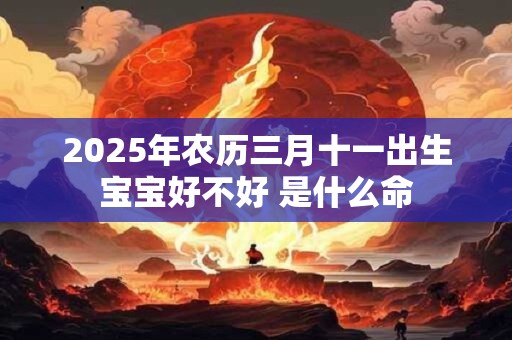 2025年农历三月十一出生宝宝好不好 是什么命