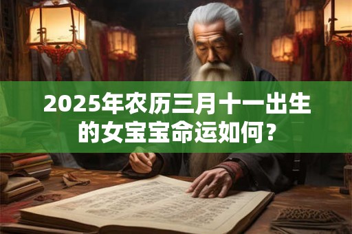 2025年农历三月十一出生的女宝宝命运如何？