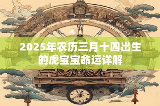 2025年农历三月十四出生的虎宝宝命运详解