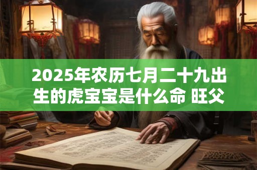 2025年农历七月二十九出生的虎宝宝是什么命 旺父母吗