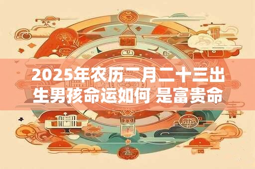 2025年农历二月二十三出生男孩命运如何 是富贵命吗