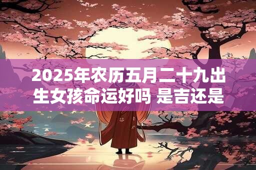 2025年农历五月二十九出生女孩命运好吗 是吉还是凶