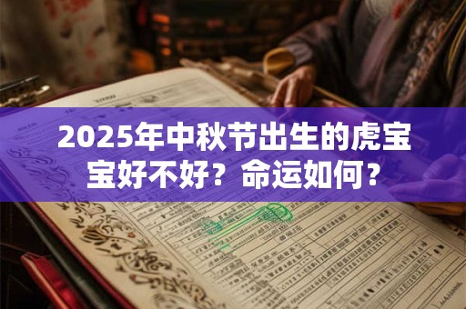 2025年中秋节出生的虎宝宝好不好？命运如何？