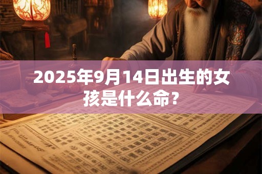 2025年9月14日出生的女孩是什么命？
