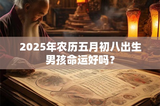 2025年农历五月初八出生男孩命运好吗？