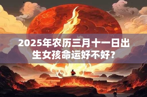 2025年农历三月十一日出生女孩命运好不好？