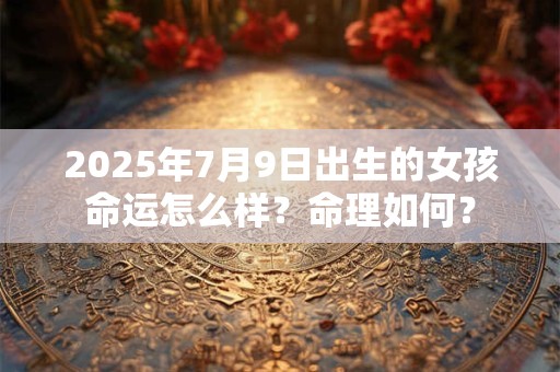 2025年7月9日出生的女孩命运怎么样？命理如何？