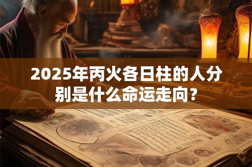 2025年丙火各日柱的人分别是什么命运走向？