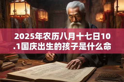 2025年农历八月十七日10.1国庆出生的孩子是什么命