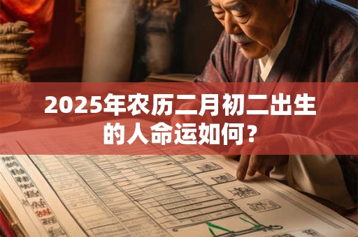 2025年农历二月初二出生的人命运如何？
