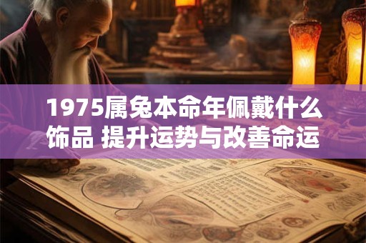 1975属兔本命年佩戴什么饰品 提升运势与改善命运
