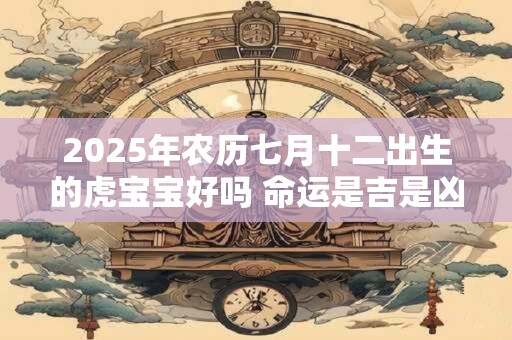 2025年农历七月十二出生的虎宝宝好吗 命运是吉是凶