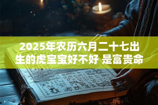 2025年农历六月二十七出生的虎宝宝好不好 是富贵命吗
