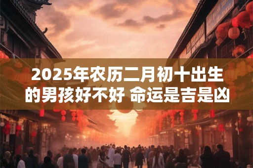2025年农历二月初十出生的男孩好不好 命运是吉是凶