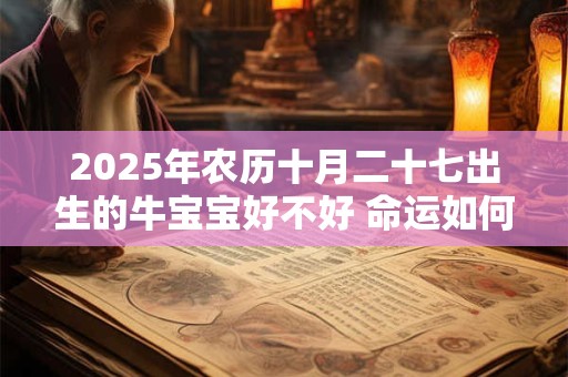 2025年农历十月二十七出生的牛宝宝好不好 命运如何