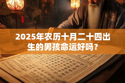 2025年农历十月二十四出生的男孩命运好吗？