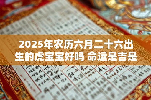 2025年农历六月二十六出生的虎宝宝好吗 命运是吉是凶