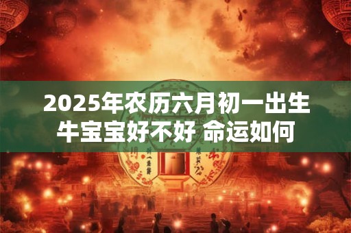 详细阅读:2025年农历六月初一出生牛宝宝好不好 命运如何 2025年农历六月初一出生牛宝宝好不好 命运如何