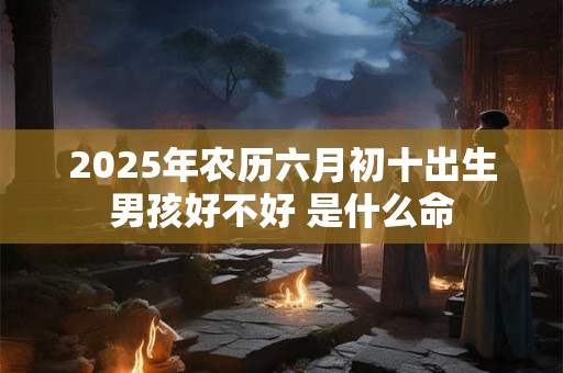 2025年农历六月初十出生男孩好不好 是什么命