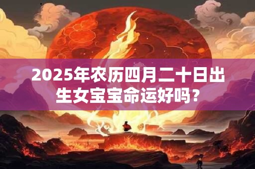 详细阅读:2025年农历四月二十日出生女宝宝命运好吗? 2025年农历四月二十日出生女宝宝命运好吗?