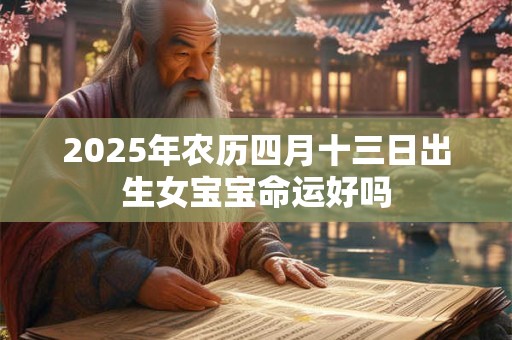 2025年农历四月十三日出生女宝宝命运好吗