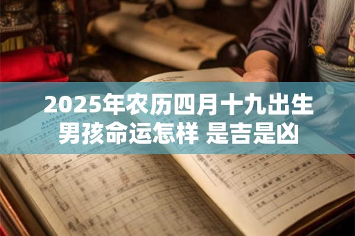 2025年农历四月十九出生男孩命运怎样 是吉是凶