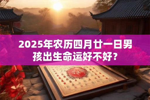 2025年农历四月廿一日男孩出生命运好不好？