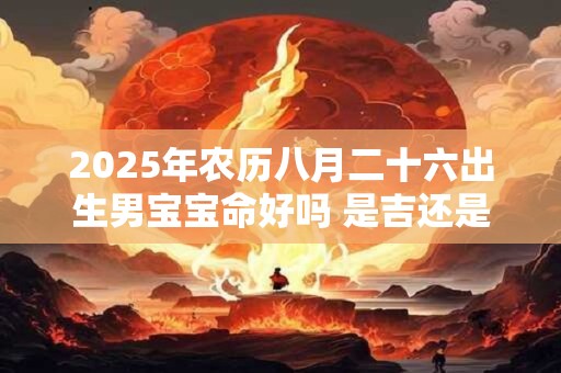 2025年农历八月二十六出生男宝宝命好吗 是吉还是凶
