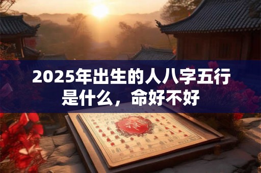 2025年出生的人八字五行是什么，命好不好